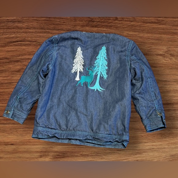 EUC Kickee Pants Lined Denim Jacket SZ 4T - Picture 2 of 5